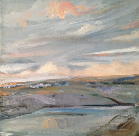 Hoswick, Shetland 2013 oil on canvas 30x30cm