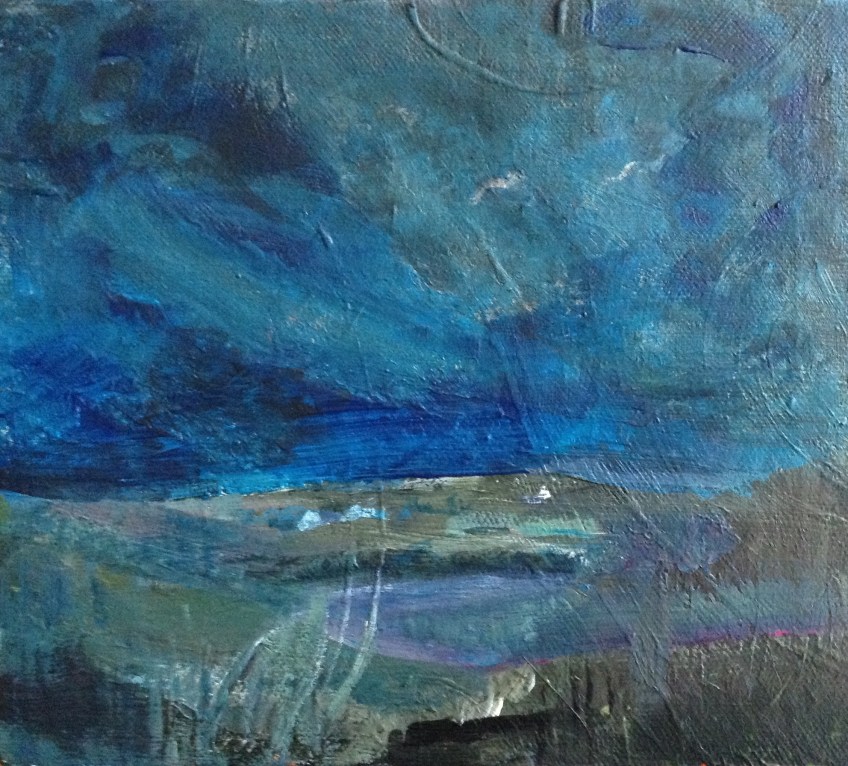 Winter Bay 2015 (acrylic on canvas 20x14cm, unframed)