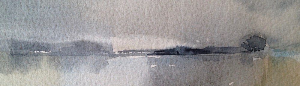 Neumann's Flash (2016) watercolour 15x11cm framed £60