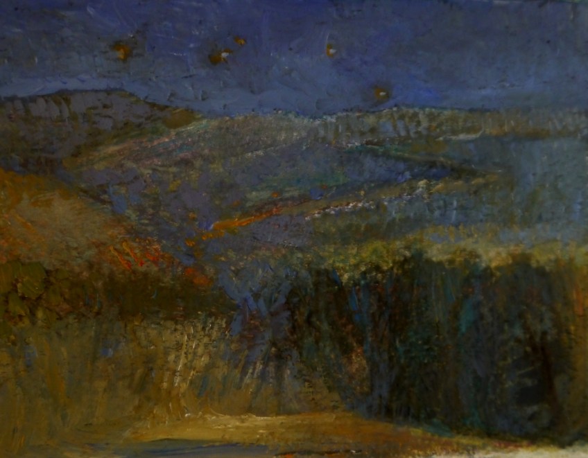 Dark Sun, Gwydir (mixed media) 16x10cm £45