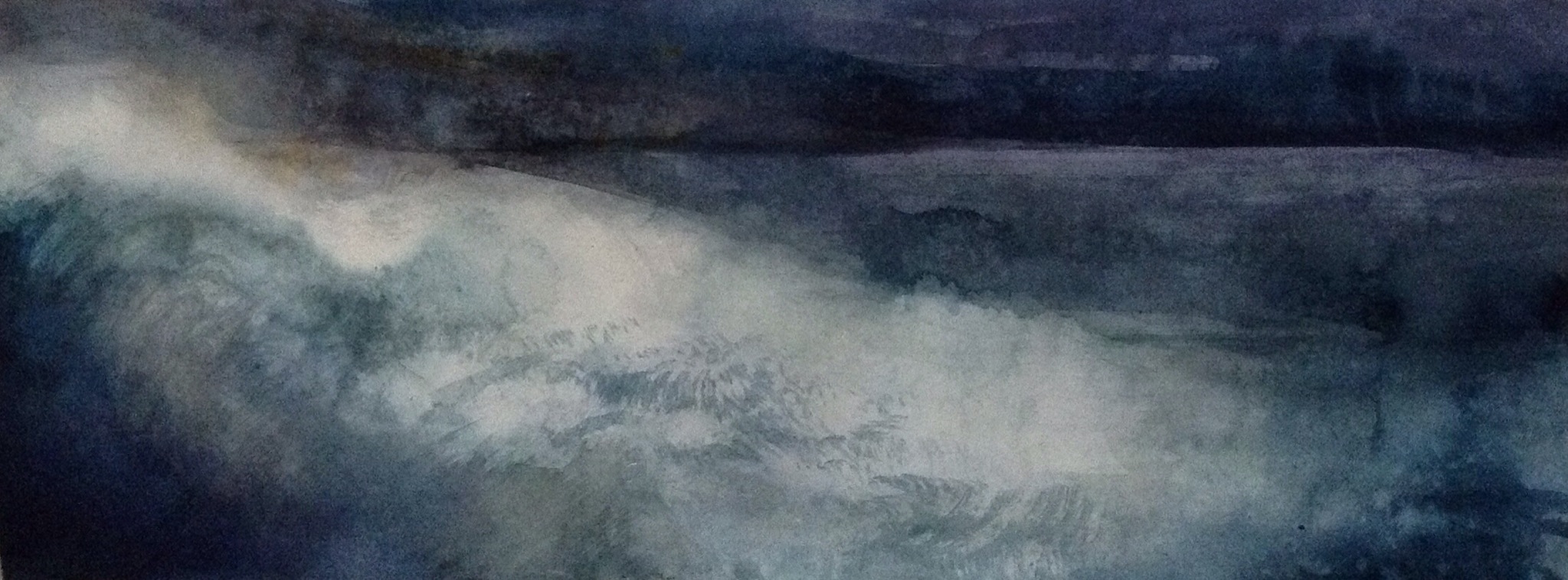 Return 1 (watercolour on paper 2014) image size 55x20cm, plus frame £140