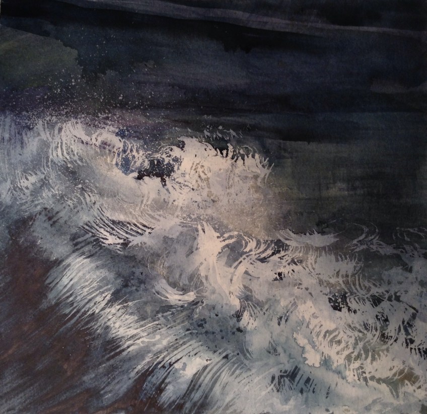 Splash (watercolour on paper 20x20cm) 2014 NFS